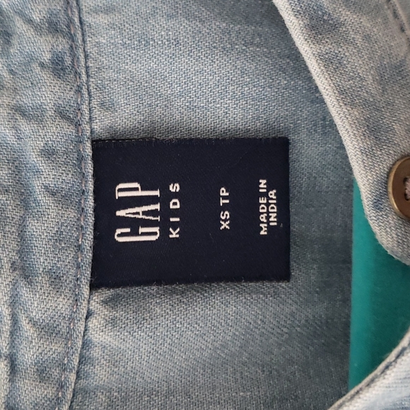 Gap Girls Jean Blouse Size XS - Picture 2 of 5